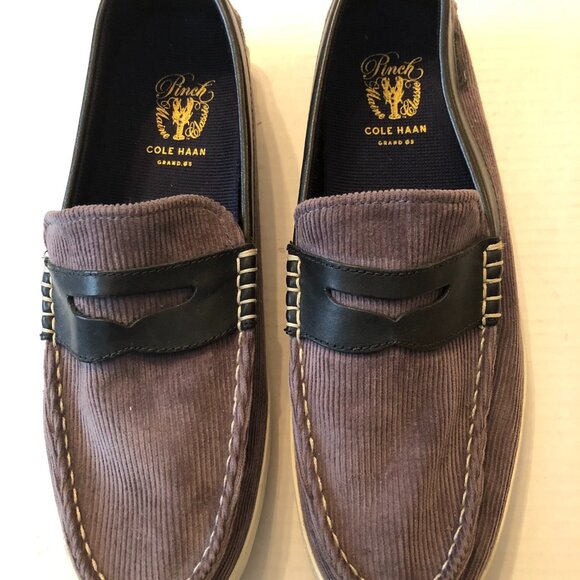 Cole Haan Grand Os Pinch men\'s gray canvas loafers size: 10 1/2M main image 8